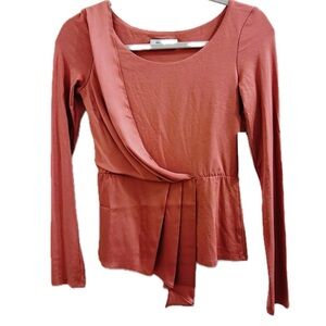 Bailey 44 Alma Draped Top in Salmon